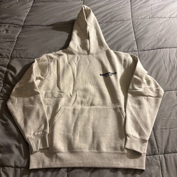 Fear of God Essentials Light Oatmeal Hoodie - Picture 3 of 6